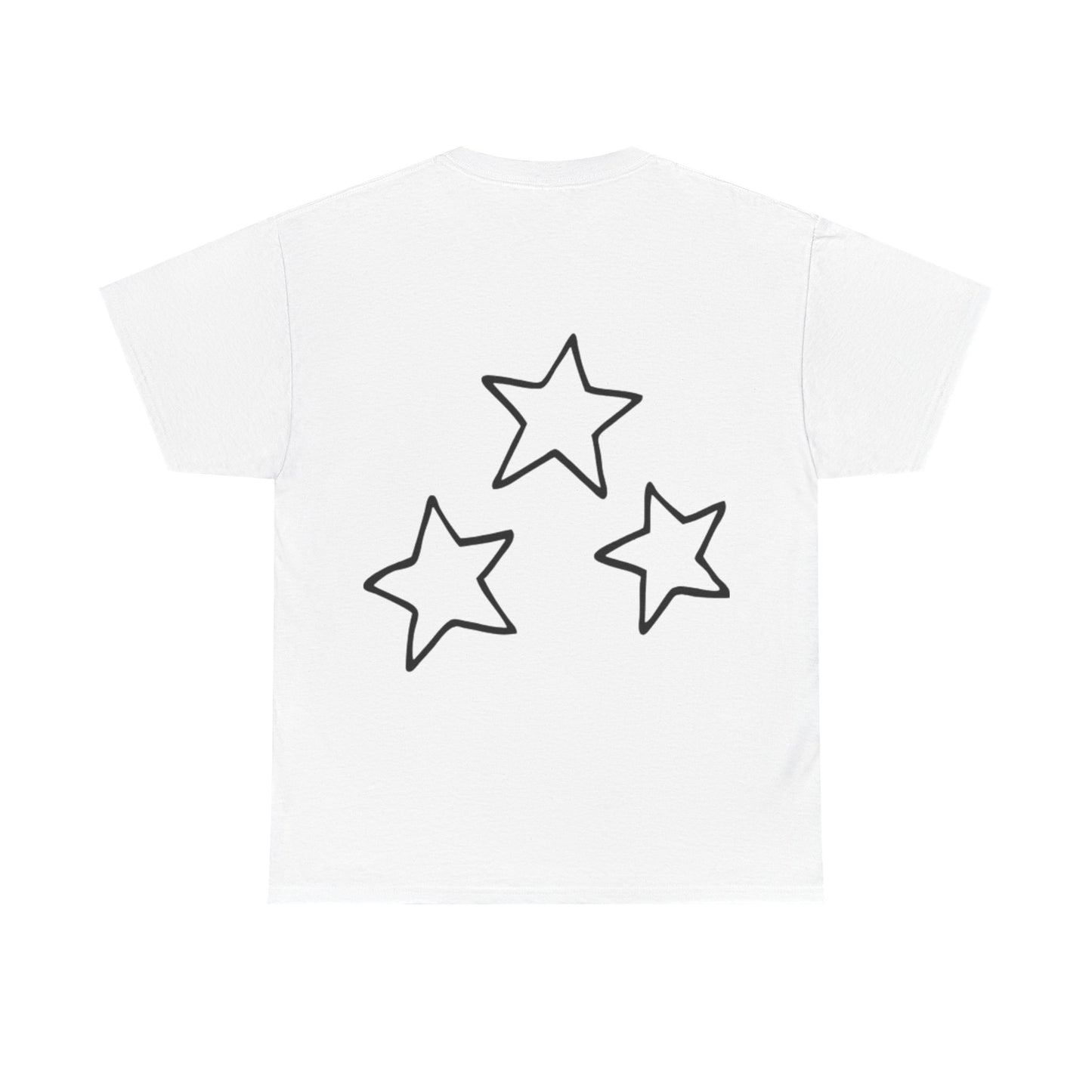 Plain Cotton Tee - Stjernemotiv på ryggen