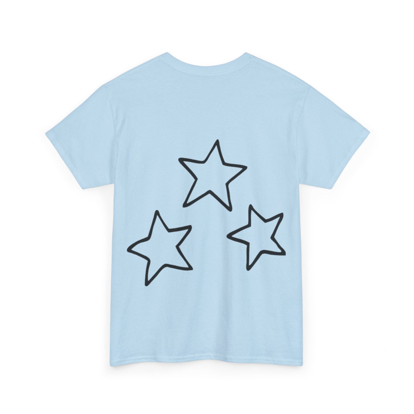 Plain Cotton Tee - Stjernemotiv på ryggen