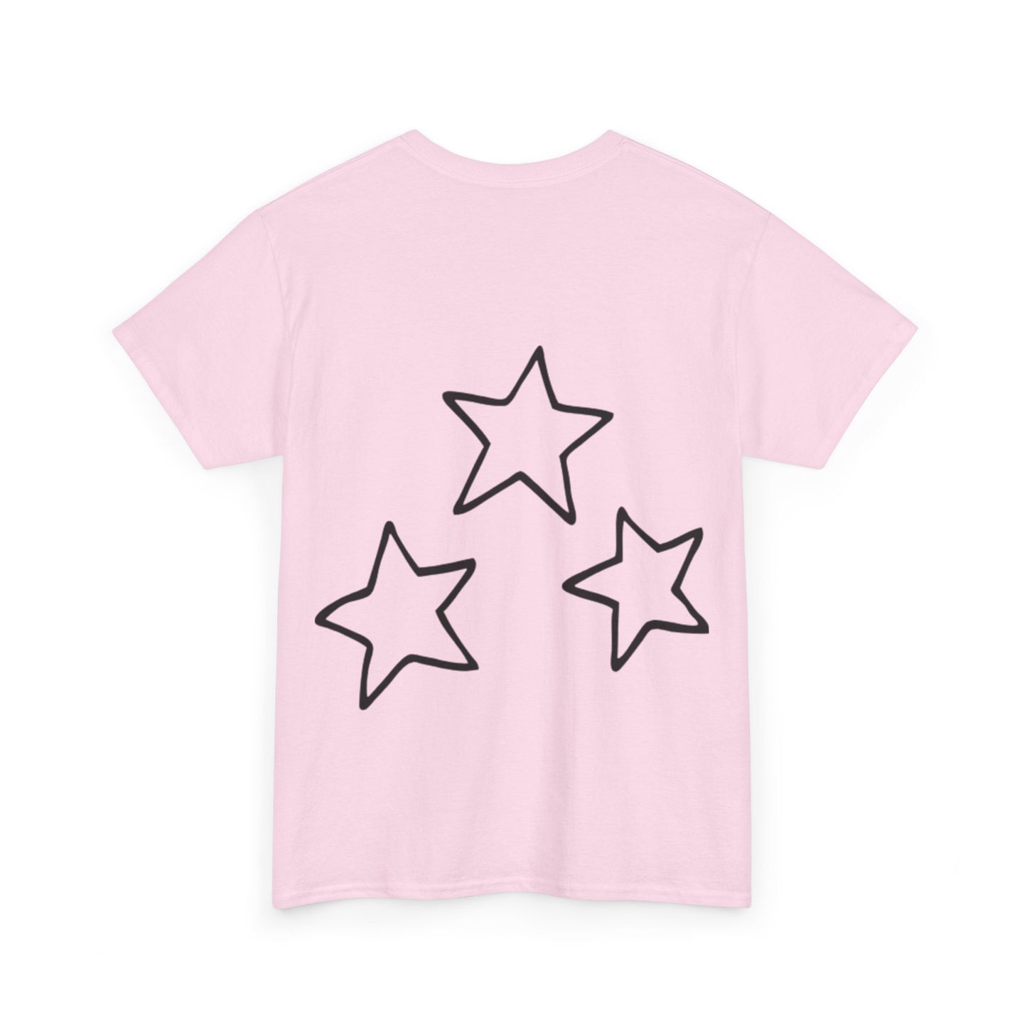 Plain Cotton Tee - Stjernemotiv på ryggen