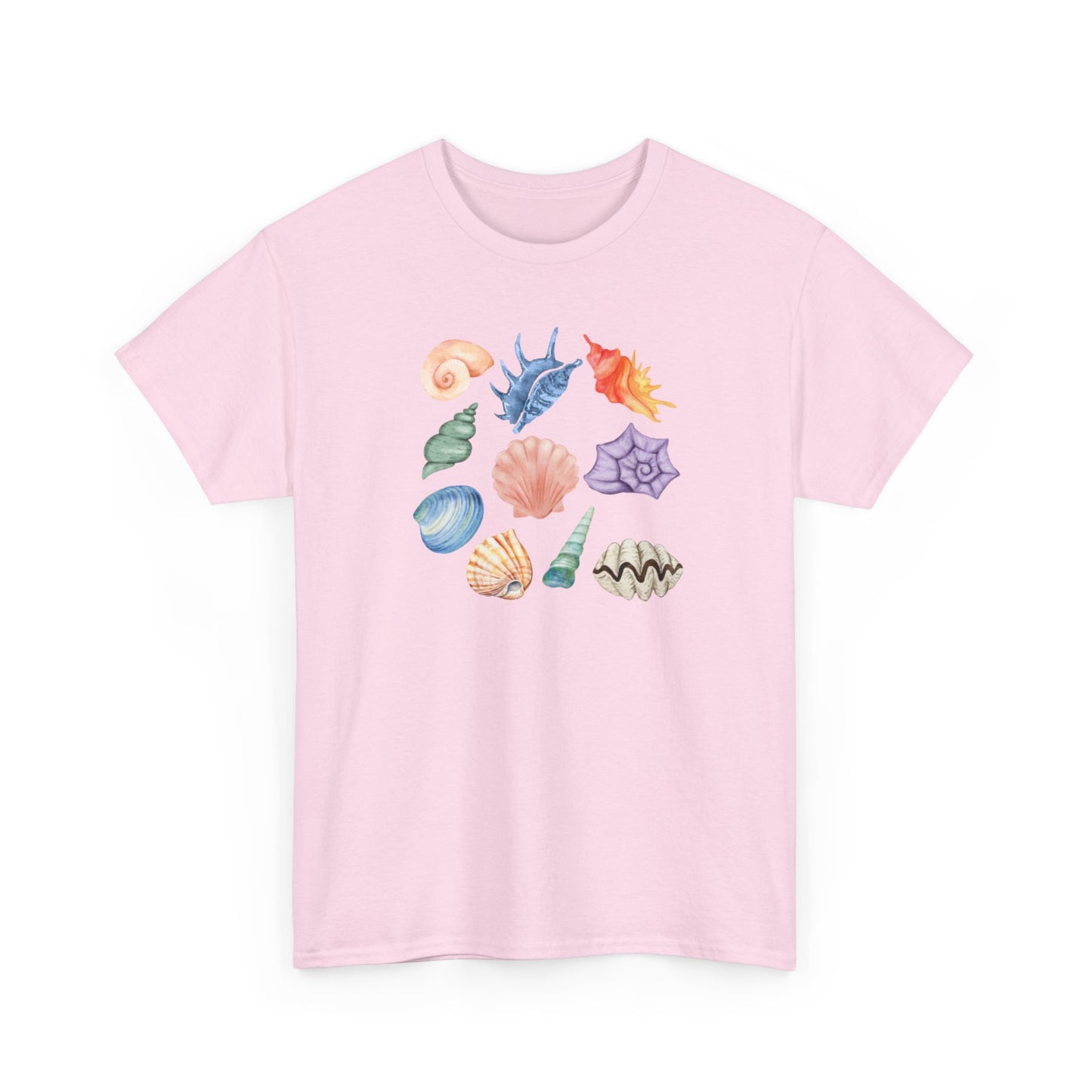 Plain Cotton Tee - Havet, Skjell