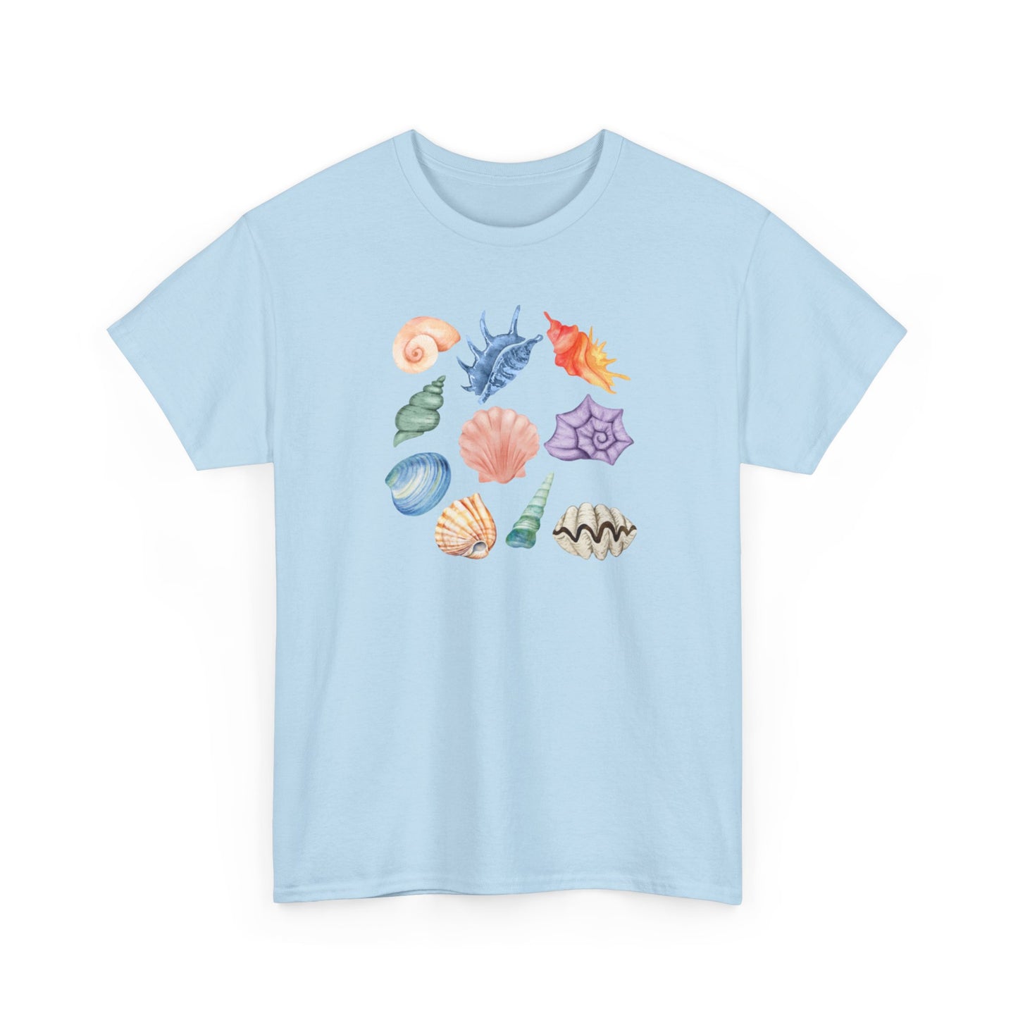 Plain Cotton Tee - Havet, Skjell